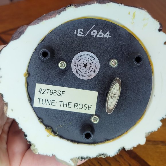 Boyds Bears Resin #2796SF Mrs.Tuttle "Stop & Smell The Roses" Music Box - Picture 10 of 10